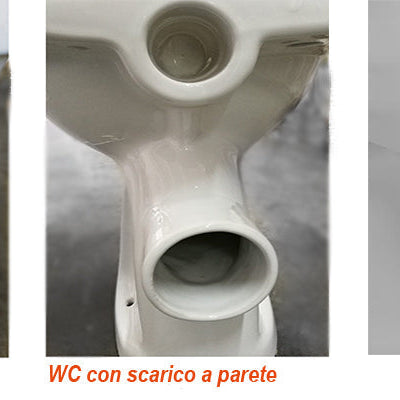 Tipi di scarico: a terra, a parete e traslato