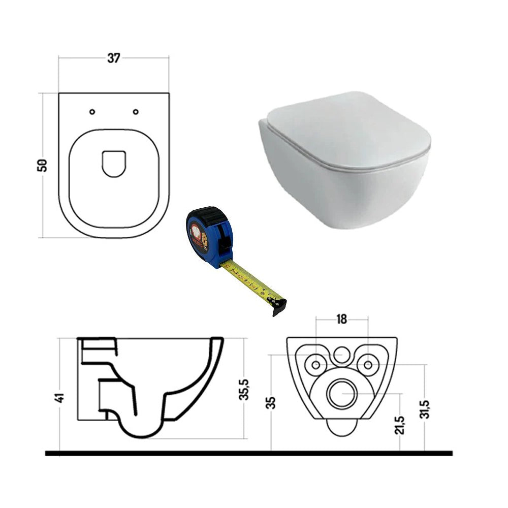 Misure e distanze dei sanitari bagno