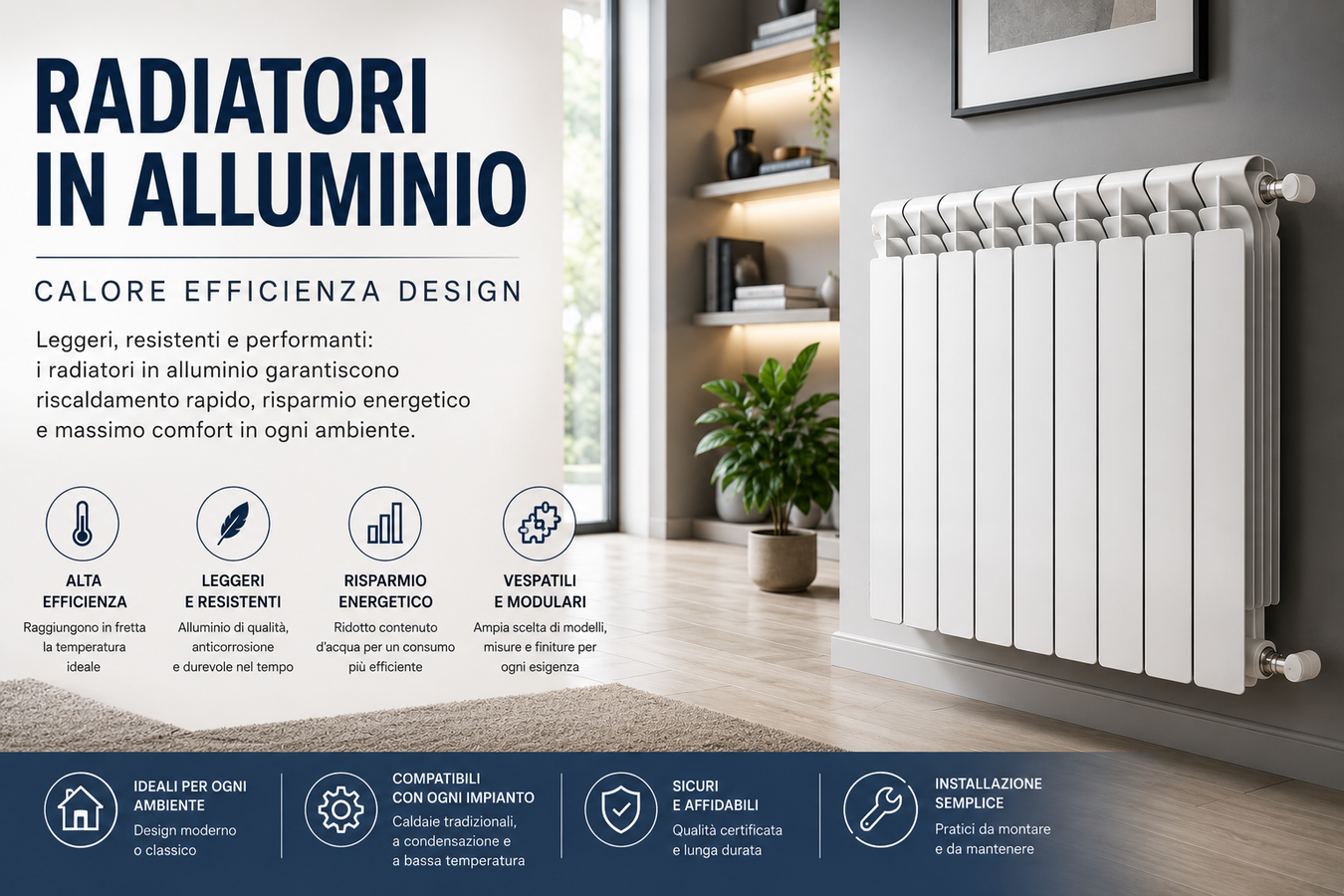 Radiatori in alluminio