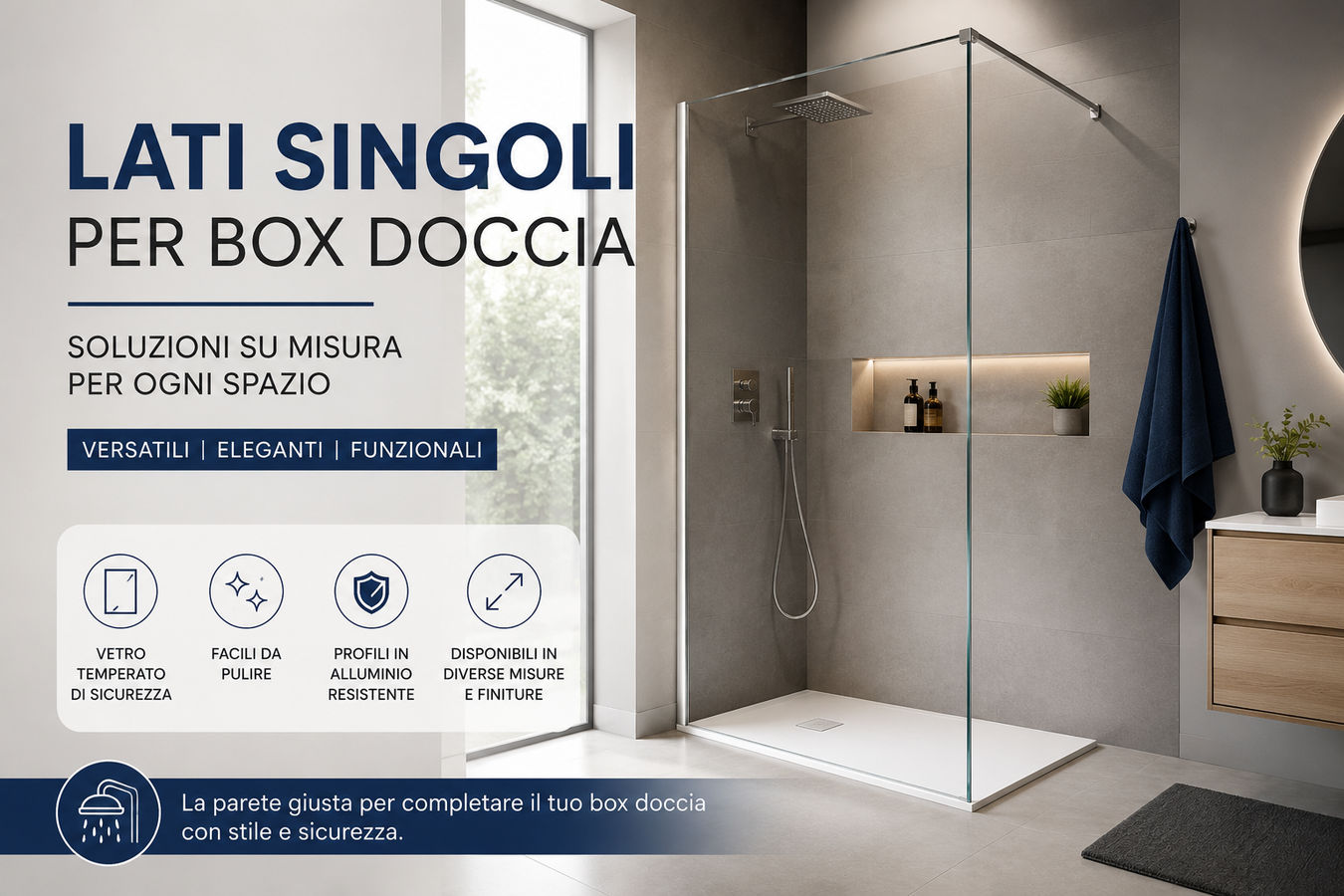 Lati singoli per box doccia