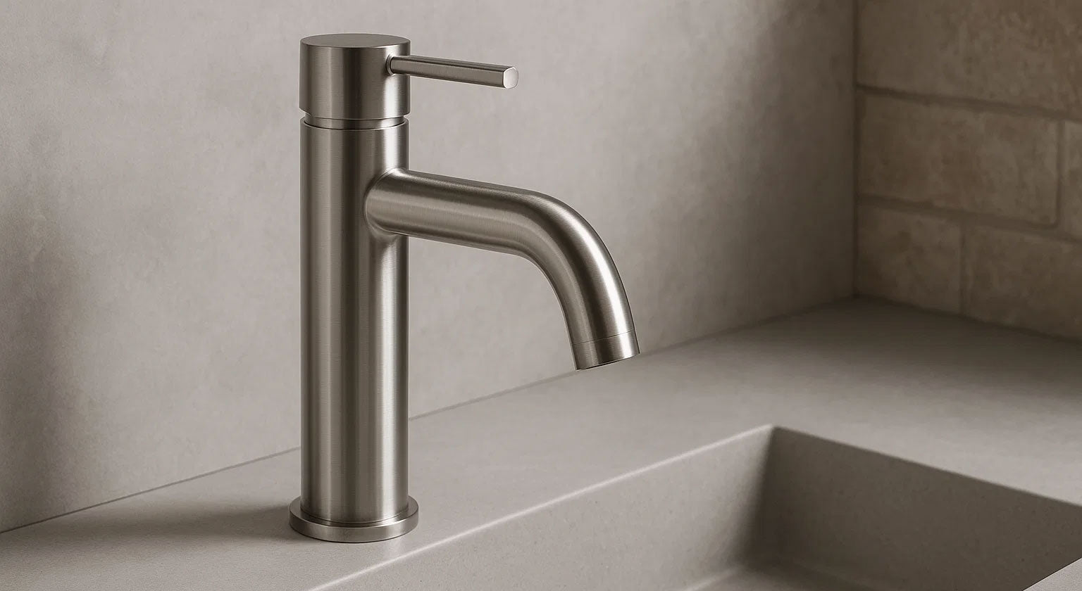 Rubinetti Lavabo in Acciaio Inox