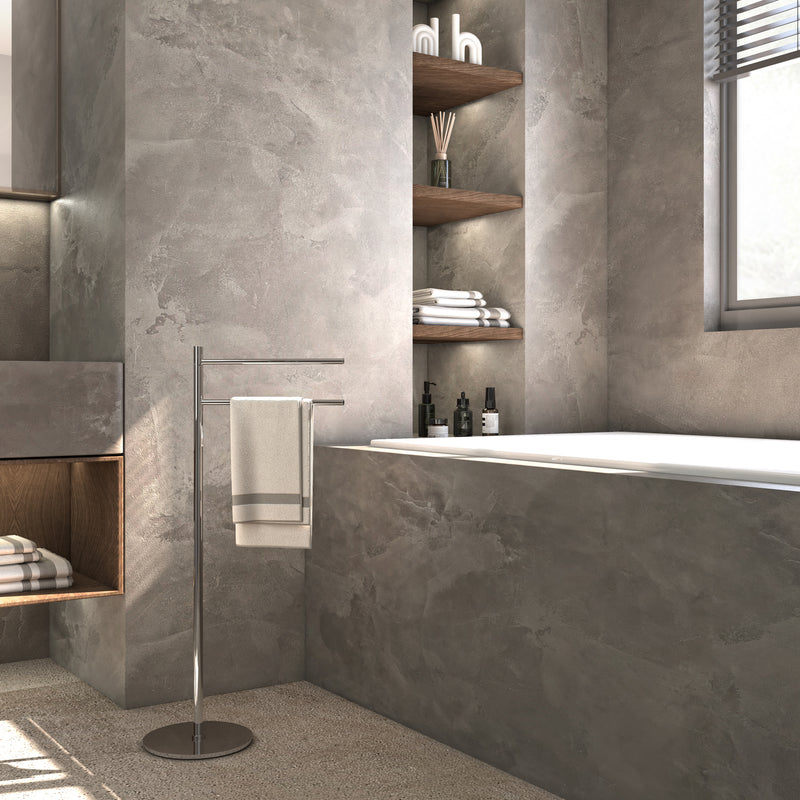 Piantana Portasalviette in acciaio inox cromato lucido Gedy Mida
