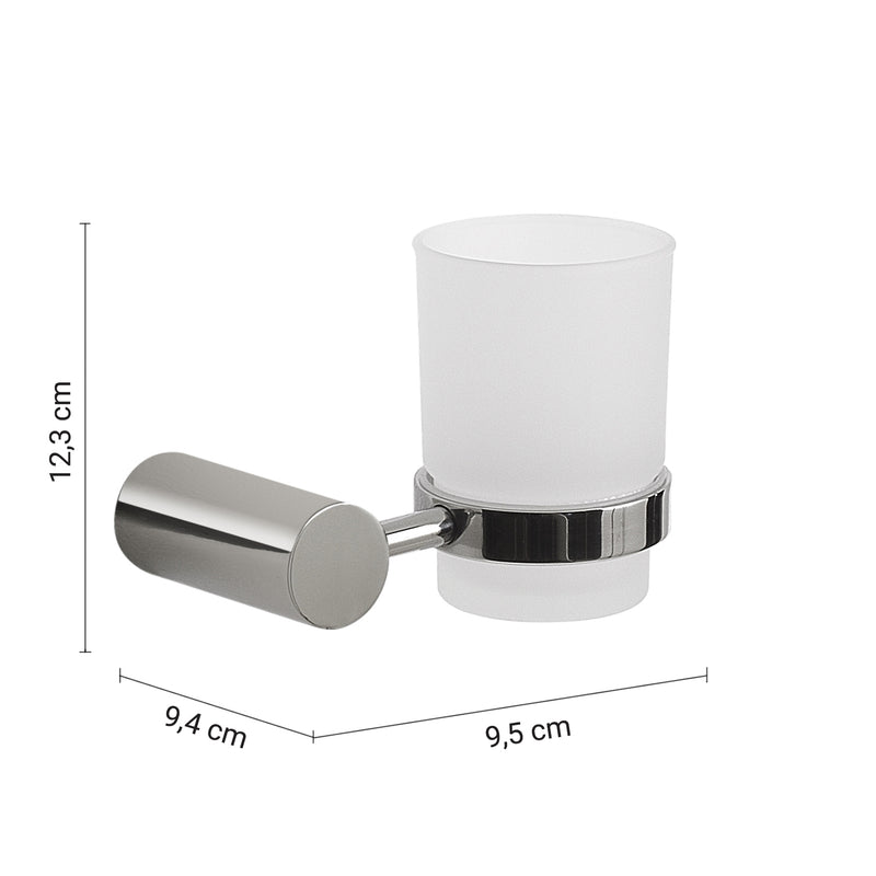 Distributeur de savon en acier inoxydable et Cromall Gedy série Felce - chromé