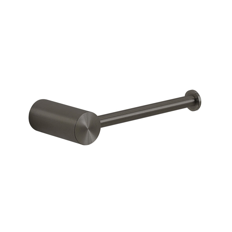 Portarotolo singolo in acciaio inox finitura Gun Metal Gedy collezione Ande