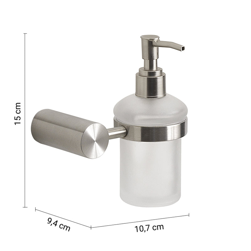 Distributeur de savon en acier inoxydable et Cromall Gedy série Felce - chromé