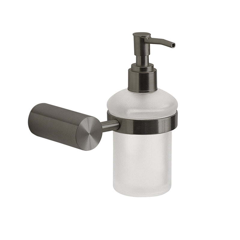 Seifenspender aus Edelstahl und Cromall Gedy Serie Felce - Verchromt
