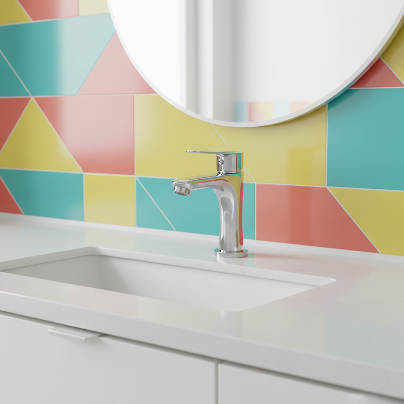 Miscelatore lavabo senza scarico Gedy Collezione Como Finitura Cromo Lucido
