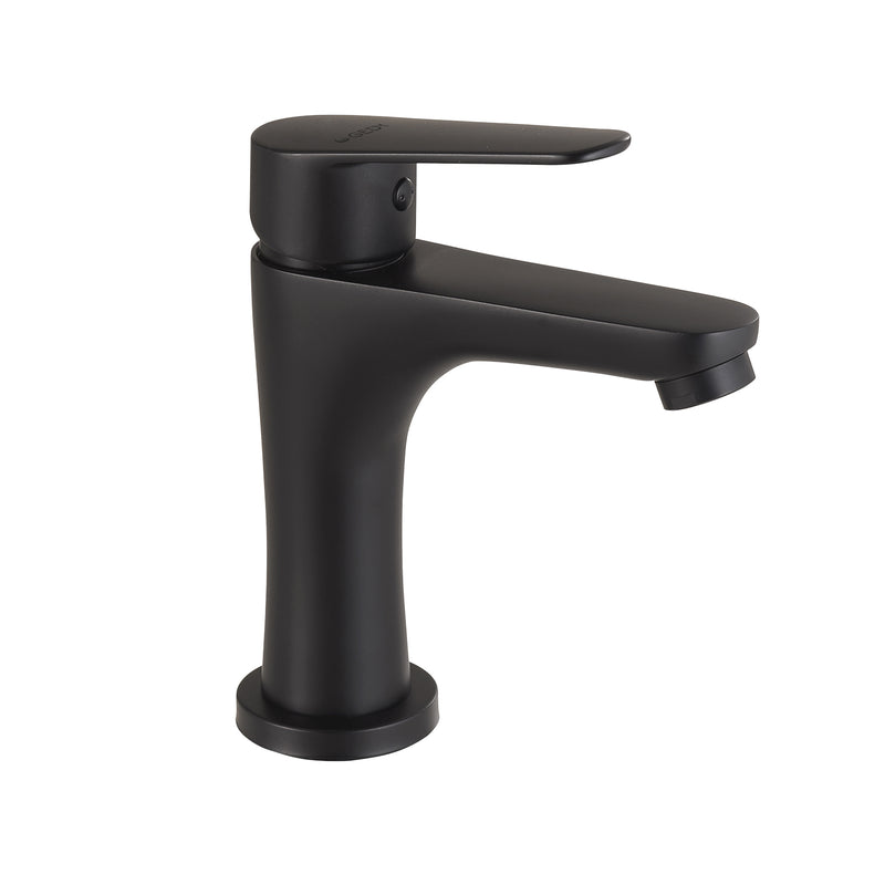MISCELATORE LAVABO BASSO COMO NERO MATT