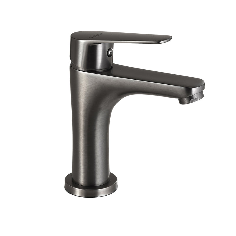 MISCELATORE LAVABO BASSO COMO GUN METAL