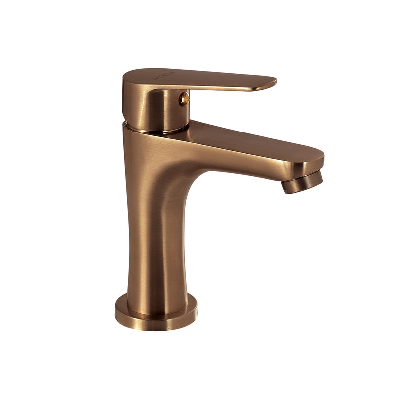MISCELATORE LAVABO BASSO COMO ORO ROSA