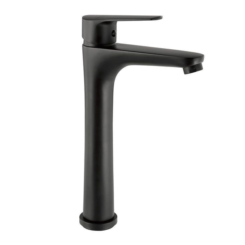 MISCELATORE LAVABO ALTO COMO NERO MATT