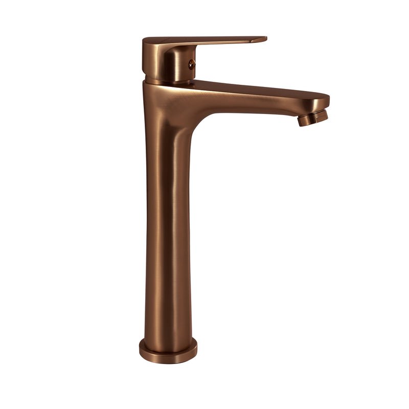 MISCELATORE LAVABO ALTO COMO ORO ROSA
