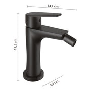 MISCELATORE BIDET COMO NERO MATT