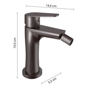 MISCELATORE BIDET COMO GUN METAL