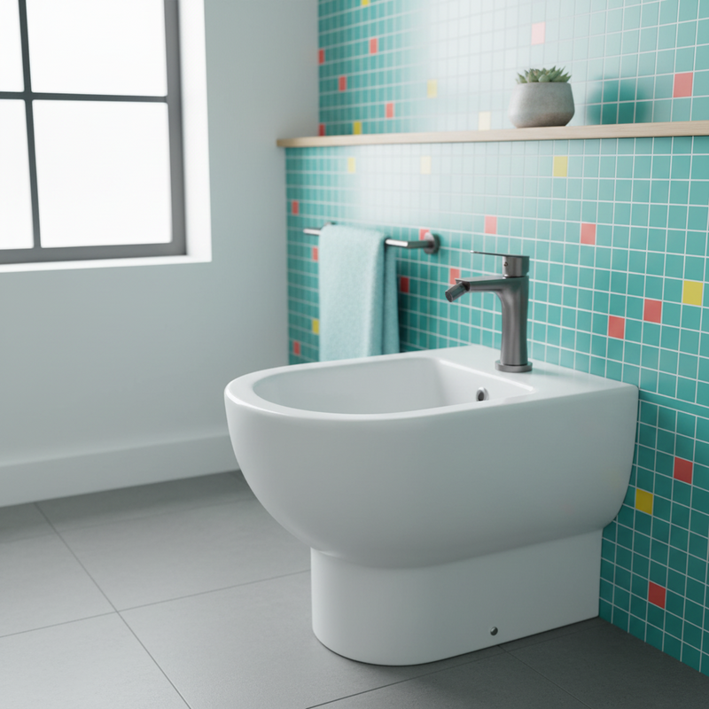 Miscelatore Bidet Gedy collezione COMO Finitura GUN METAL