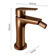 MISCELATORE BIDET COMO ORO ROSA