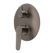 MISCELATORE INCASSO DOCCIA CON DEVIATORE COMO GUN METAL