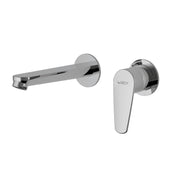 MISCELATORE LAVABO DA MURO COMO CROMO