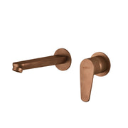 MISCELATORE LAVABO DA MURO COMO ORO ROSA