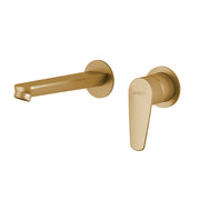 MISCELATORE LAVABO DA MURO COMO ORO MATT