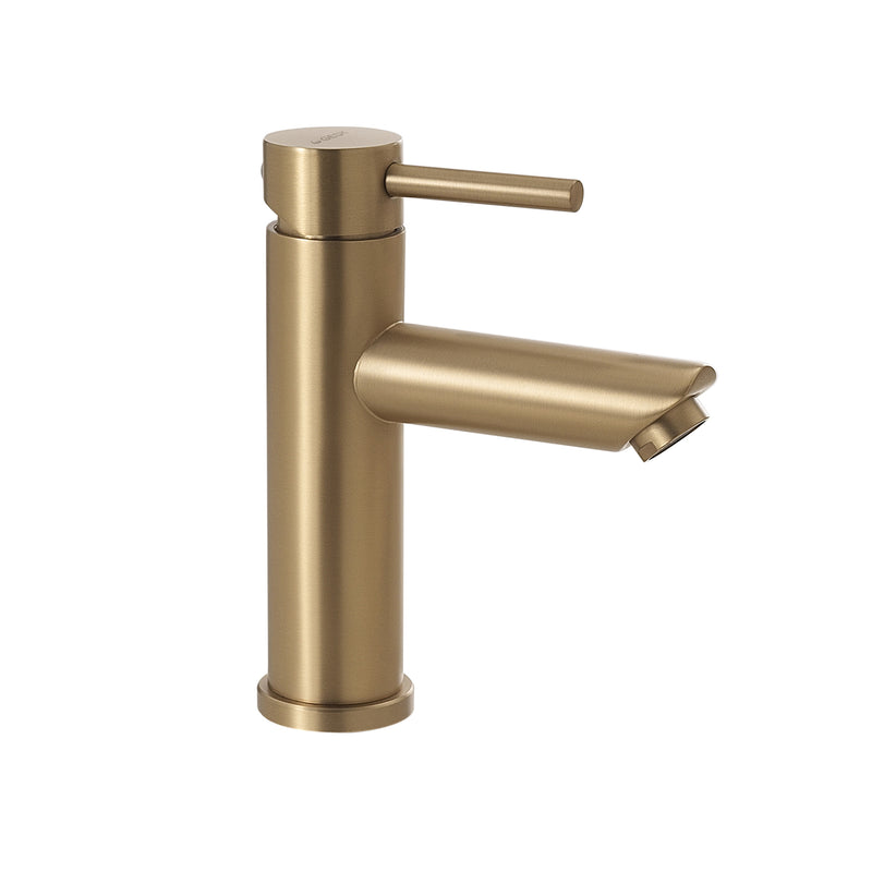MISCELATORE LAVABO BASSO GARDA ORO MATT