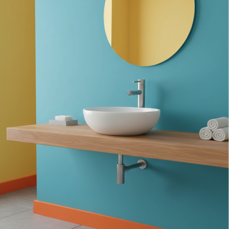 Miscelatore Lavabo Alto Gedy collezione Garda Finitura INOX SPAZZOLATO