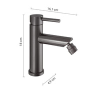 MISCELATORE BIDET GARDA GUN METAL