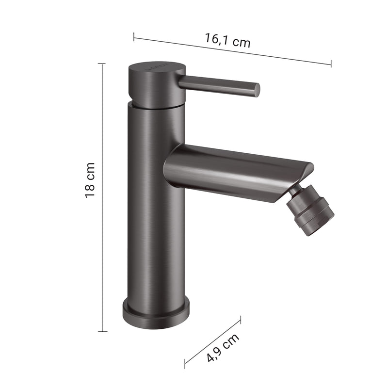 MISCELATORE BIDET GARDA GUN METAL