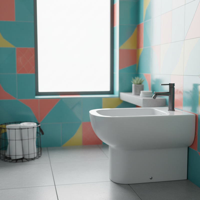 Miscelatore Bidet Gedy collezione Garda finitura GUN METAL
