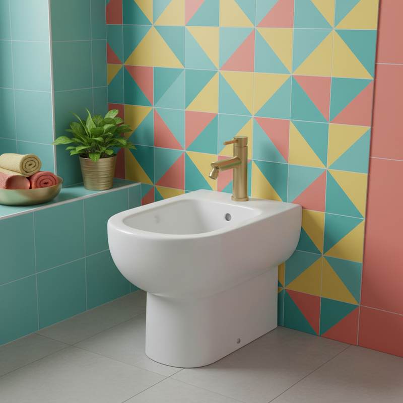MISCELATORE BIDET GARDA ORO MATT