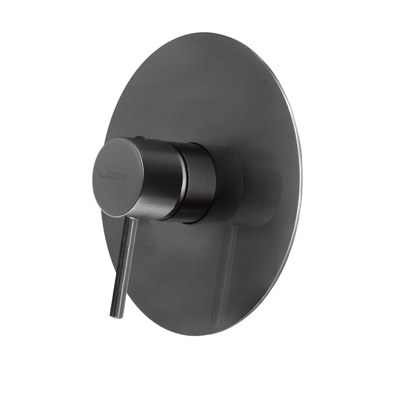 MISCELATORE INCASSO DOCCIA GARDA GUN METAL
