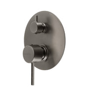 MISCELATORE INCASSO DOCCIA CON DEVIATORE GARDA GUN METAL