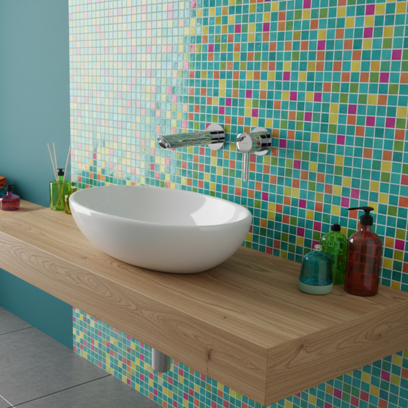 Miscelatore Lavabo a muro Gedy collezione Garda finitura Cromo Lucido