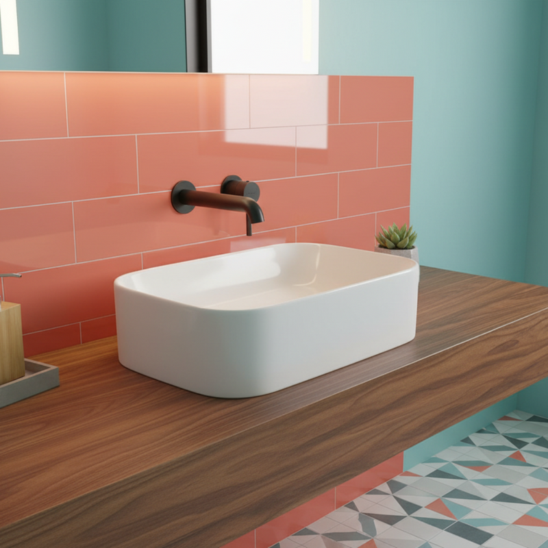 Miscelatore Lavabo a muro Gedy collezione Garda finitura NERO MATT
