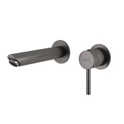 MISCELATORE LAVABO DA MURO GARDA GUN METAL
