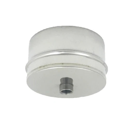 Tappo chiusura in acciaio maschio con spurgo diam. 80