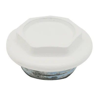 Tappo cieco dx / sx zincato verniciato per radiatori fl 48 1 sx bianco