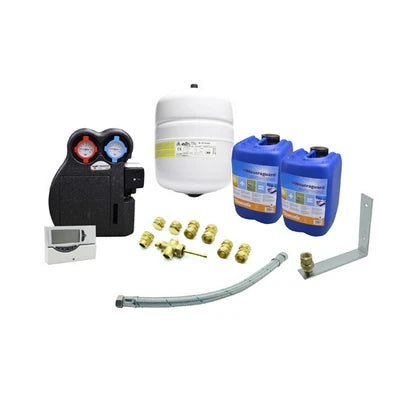 Kit idraulico completo per impianto solare circuito forzato 3 collettori