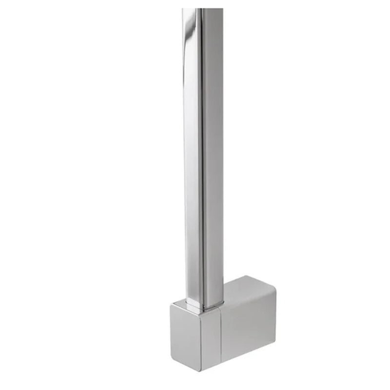 Saliscendi Doccia quadrato con doccino quadrato monofunzionale Modello Aqua Collection DocciaGo - Finitura Cromata