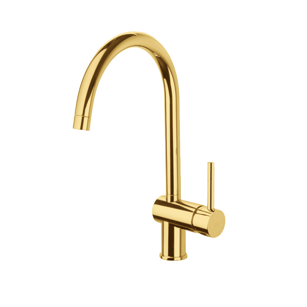 Miscelatore Lavello Monoforo in ottone rifinitura Honey Gold Paffoni Light Exclusive Edition by CeramicStore | Lo specialista del tuo bagno