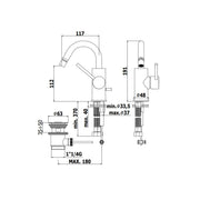 Miscelatore Bidet serie Light modello LIG138NO Nero Opaco Paffoni by CeramicStore | Lo specialista del tuo bagno