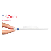 Placca per cassetta incasso pucci eco 2 pulsanti modello Ellisse Cromo Satinato