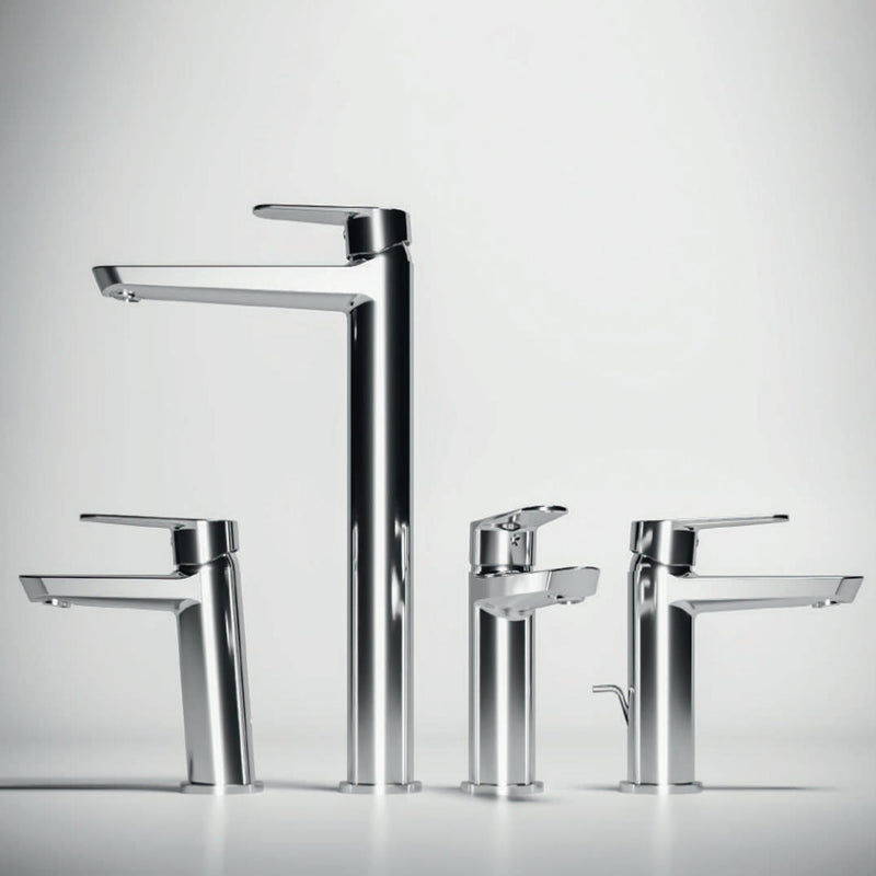 Miscelatore monocomando lavabo RubiFlux serie Ampra - Cromo