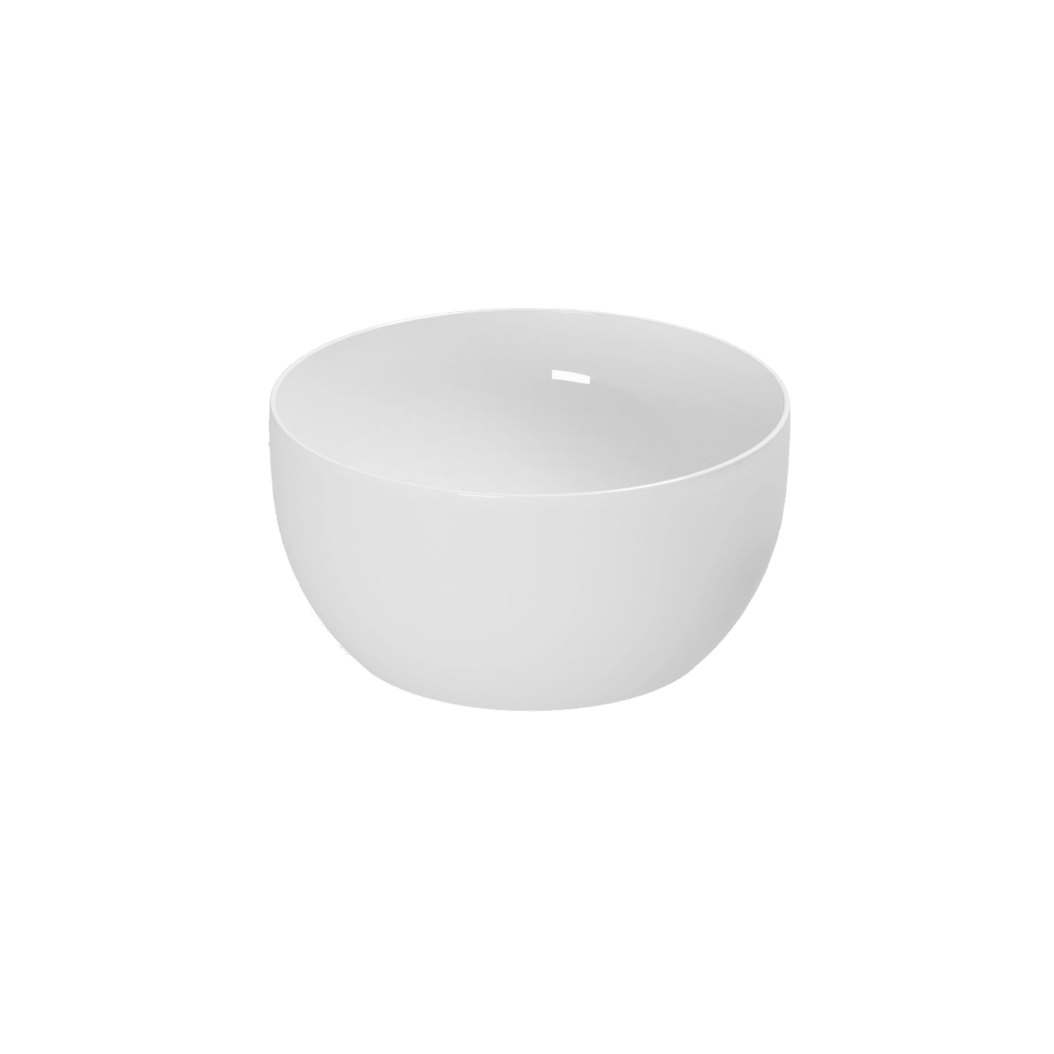 Lavabo da appoggio Ceramica Azzurra Elegance Circle à¸40x20H cm con bordo sottile