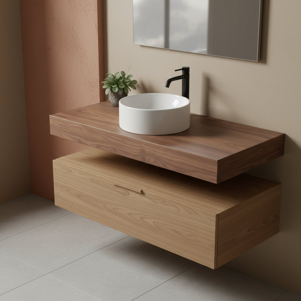 Lavabo da appoggio Ceramica Azzurra Elegance Circle à¸30x12H cm con bordo sottile