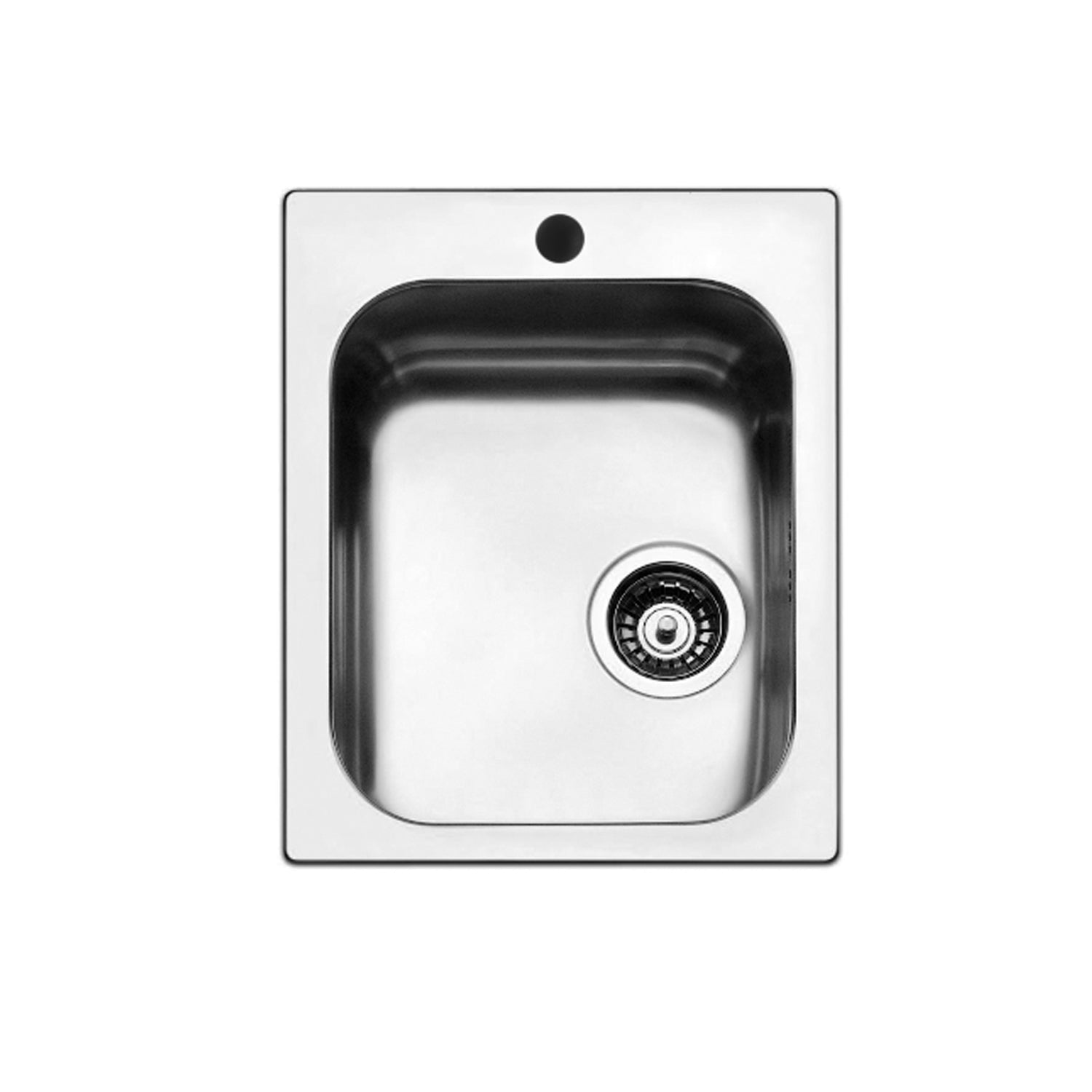 Lavello A Vasca Singola In Plastica 42x32 Cm – Da Parete O Da Appoggio, Con Foro Rubinetto E Tubo Antiodore, Per Cucina, Garage, Camper E Lavanderia (grigio)