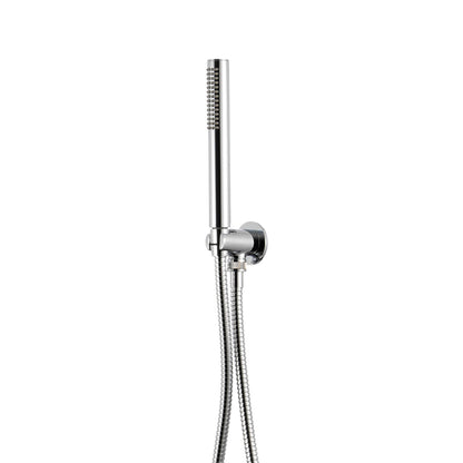 Kit doccia con incasso a due vie e soffione tondo 200 mm in ottone cromato Ottomix by CeramicStore | Lo specialista del tuo bagno
