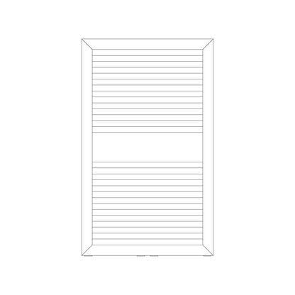 Termoarredo idraulico modello Asti 823x500 dritto - Antracite by CeramicStore | Lo specialista del tuo bagno