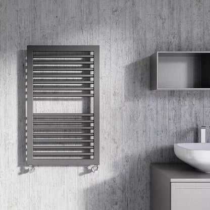 Termoarredo idraulico modello Asti 823x600 dritto - Antracite by CeramicStore | Lo specialista del tuo bagno