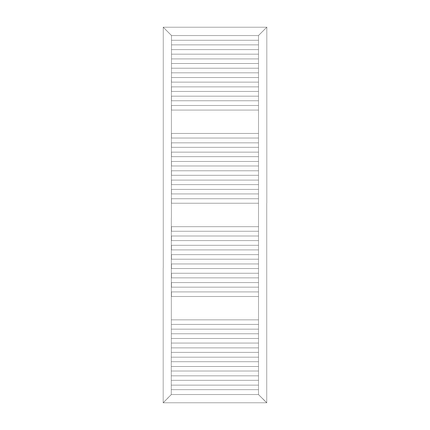 Termoarredo idraulico modello Asti 1813x600 dritto - Antracite by CeramicStore | Lo specialista del tuo bagno